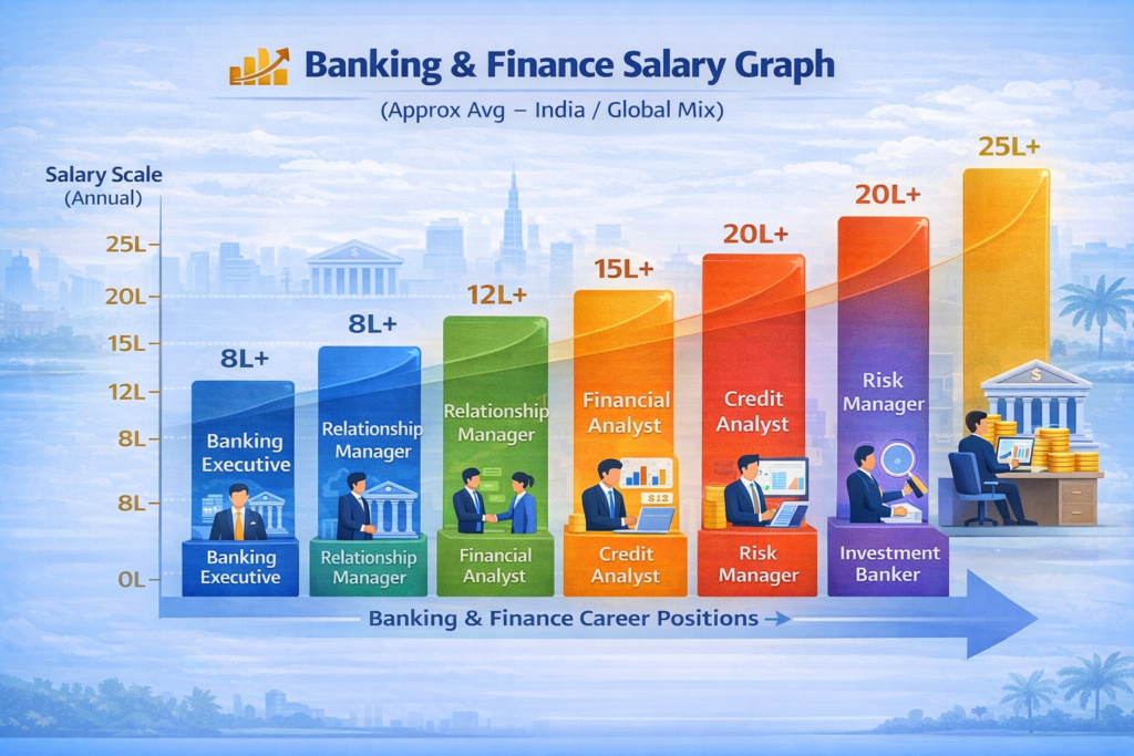 Banking & Finance Salary Graph