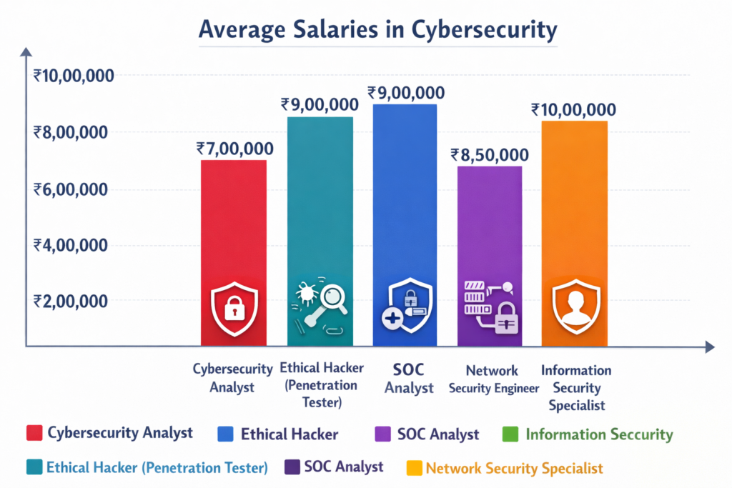 Cybersecurity Salary Graph