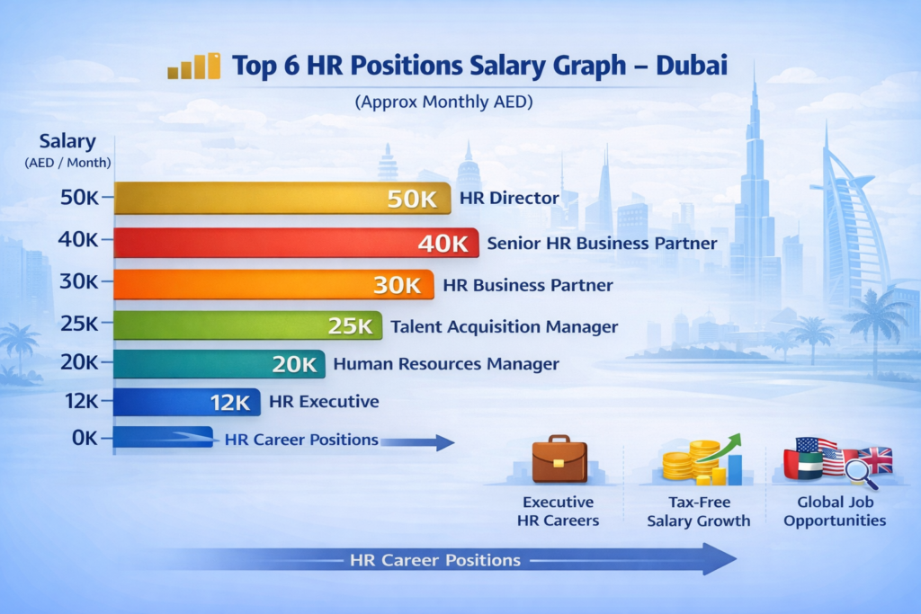HR Salary Growth Graph - Dubai